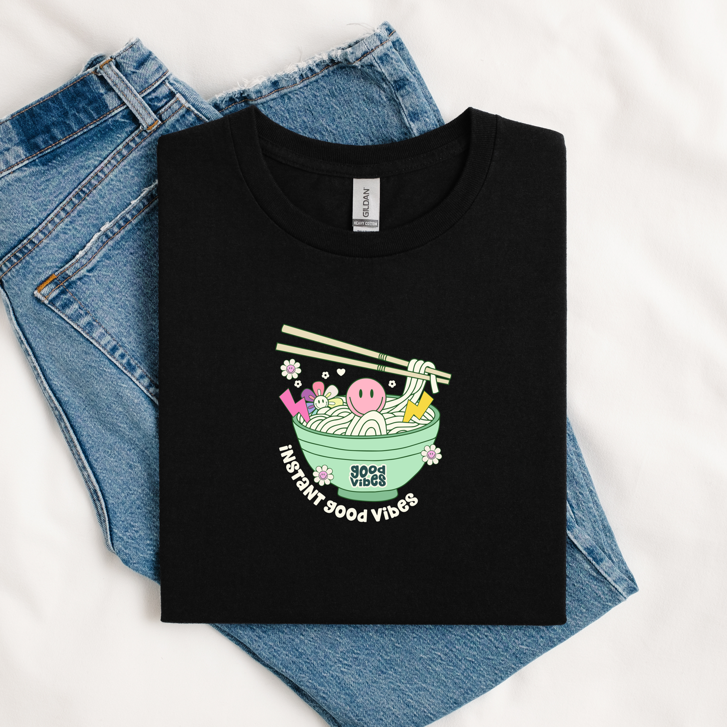 T-shirt Instant good vibes 🍜