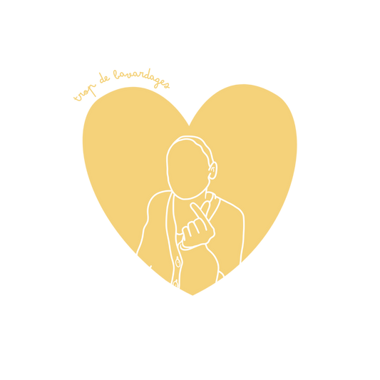 T-shirt unisexe personnalisé  ❤️Cœur illustré (illustration minimaliste)