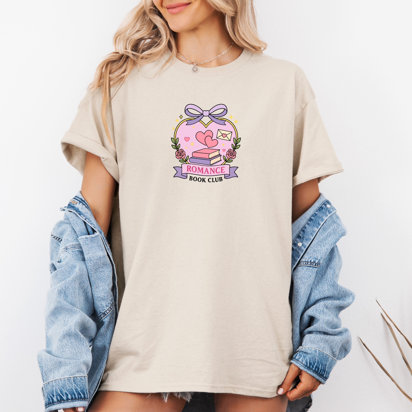T-shirt Book club Romance version 📚